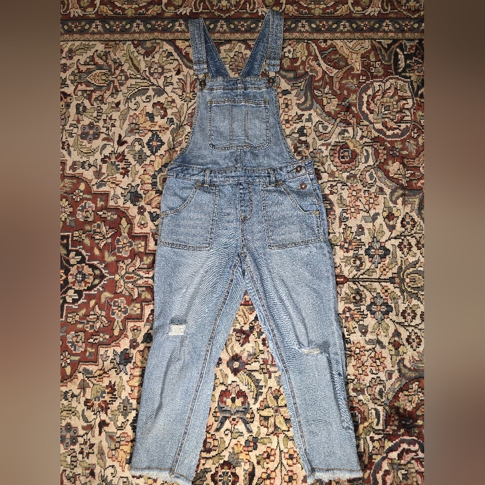 Lucky Brand Kids Blue Denim Overalls
